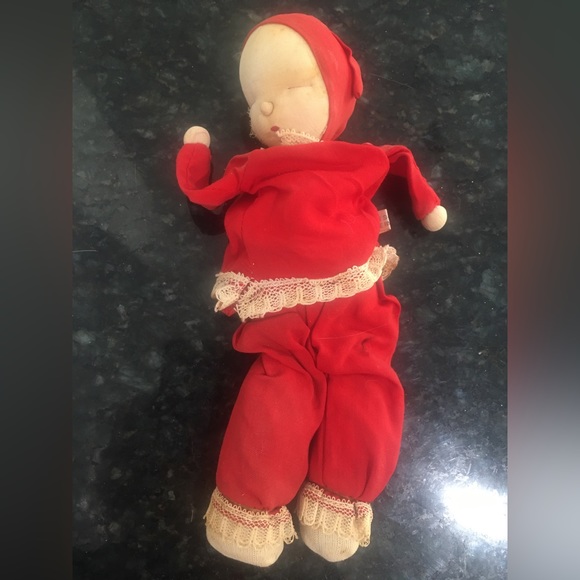 Vintage 1959 Shackman sleeping baby sock doll - Picture 1 of 6